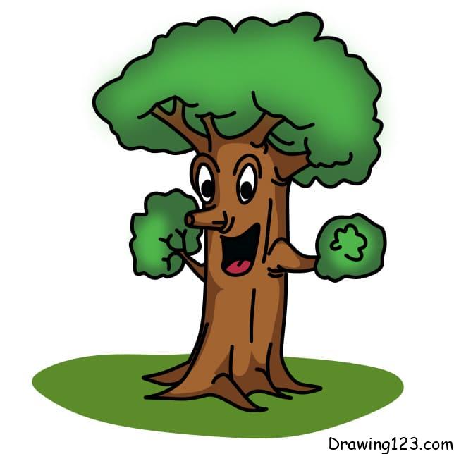 cute tree drawing icon Stock Vector Image & Art - Alamy-saigonsouth.com.vn