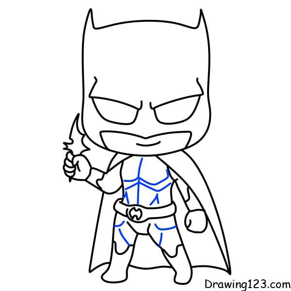 Batman Drawing Tutorial - How to draw Batman step by step