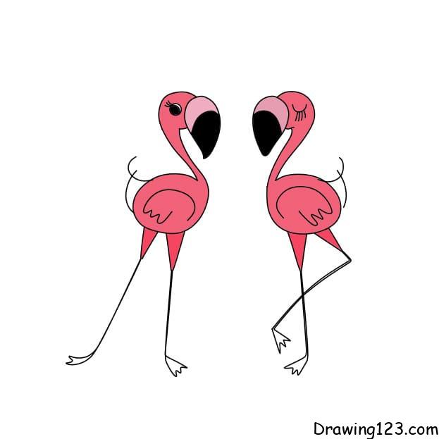 Drawing-a-flamingo-steps13