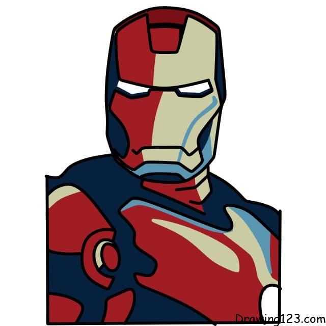Iron Man Workout drawing Drawing by John Harding - Pixels-saigonsouth.com.vn