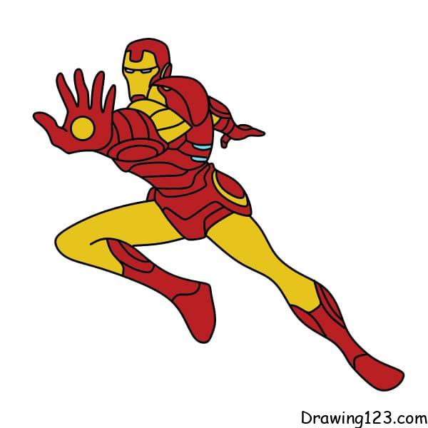 How to Draw Iron Man (Iron Man) Step by Step | DrawingTutorials101.com-saigonsouth.com.vn