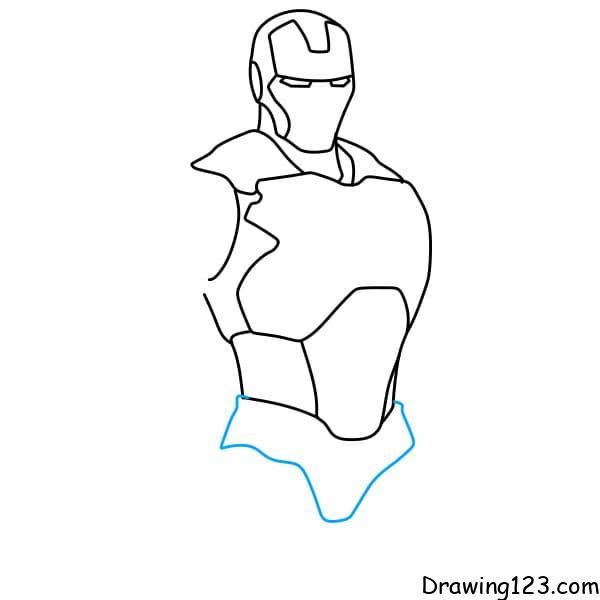 Easy How to Draw Iron Man Tutorial and Iron Man Coloring Page-saigonsouth.com.vn
