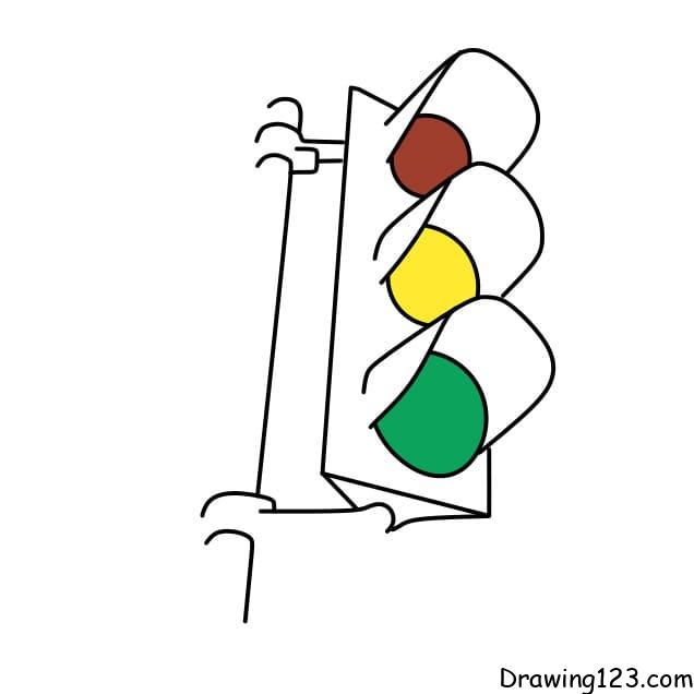 Simple drawing of a traffic light on Craiyon-saigonsouth.com.vn