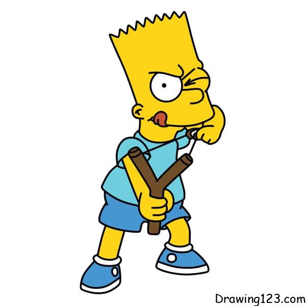 Drawing-Bart-Simpson-Step-12