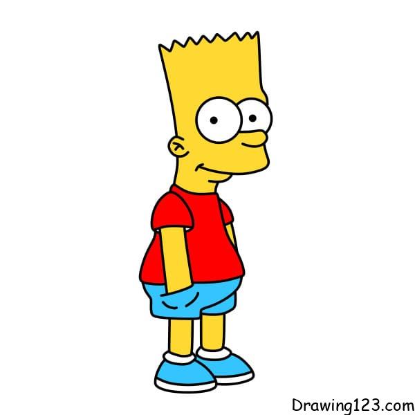 Bart Simpson Drawing Tutorial - How to draw Bart Simpson step by step