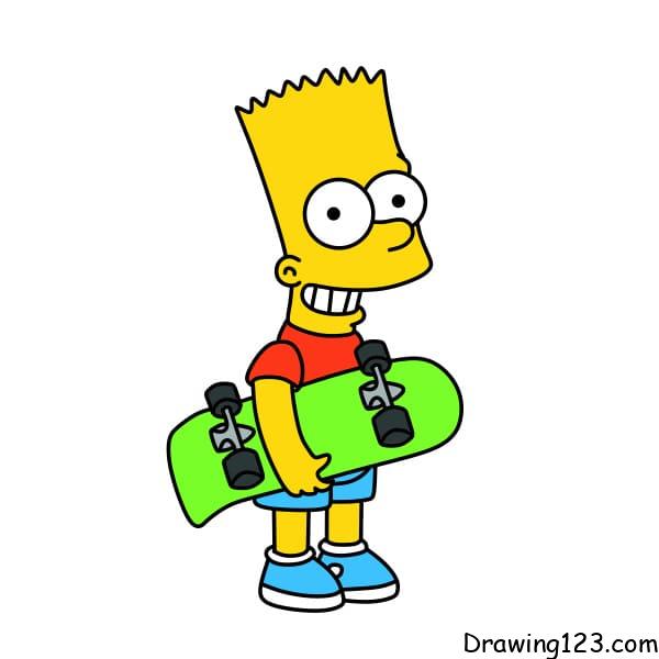 Drawing-Bart-Simpson-step-10-2