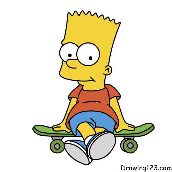 Drawing-Bart-Simpson-step-10