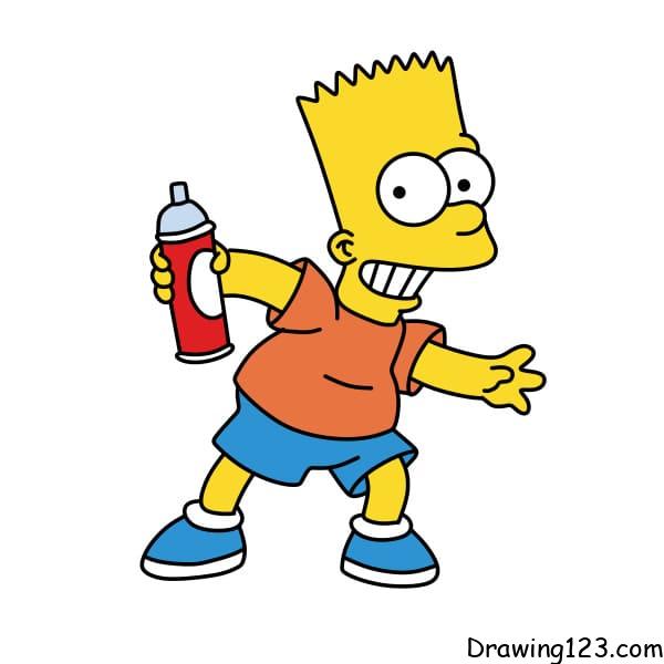 Drawing-Bart-Simpson-step-11
