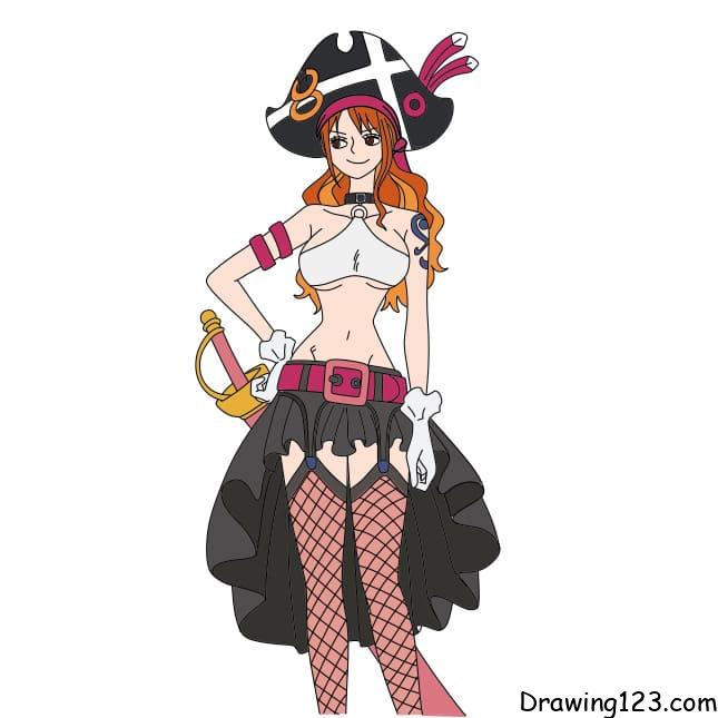 Nami One Piece Drawing