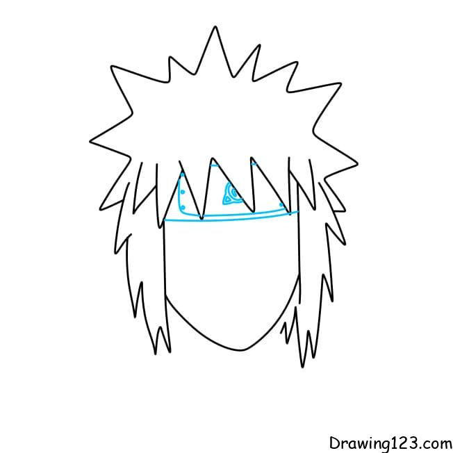 How to draw Minato Namikaze step by step from Naruto Shippuden -  in  2023