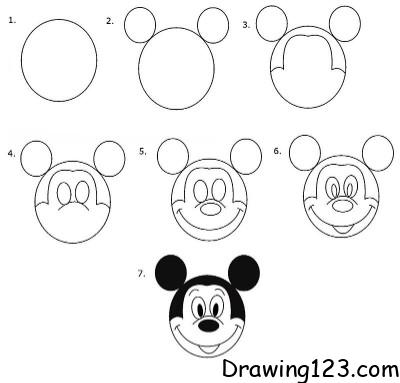 Watch How to Draw and Color Mickey Mouse Face | Prime Video
