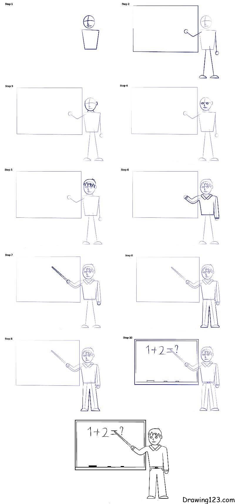 Teacher Simple Sketch Stock Illustrations – 764 Teacher Simple Sketch Stock  Illustrations, Vectors & Clipart - Dreamstime