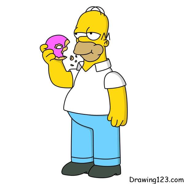 drawing-Homer-Simpson-step-11