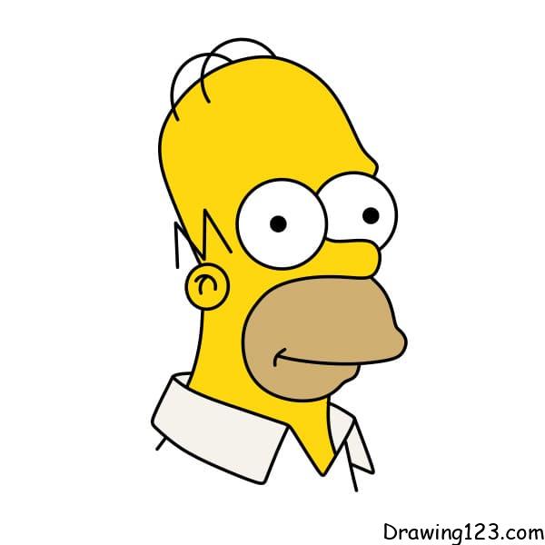 drawing-Homer-Simpson-step-7-1