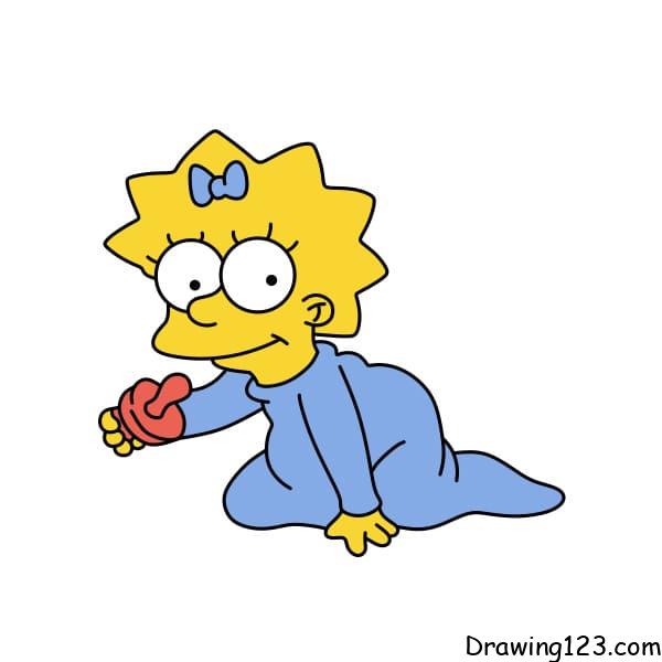 drawing-Maggie-Simpson-step-7-1
