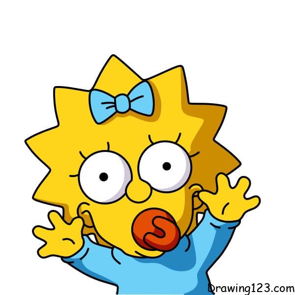 drawing-Maggie-Simpson-step-8-1