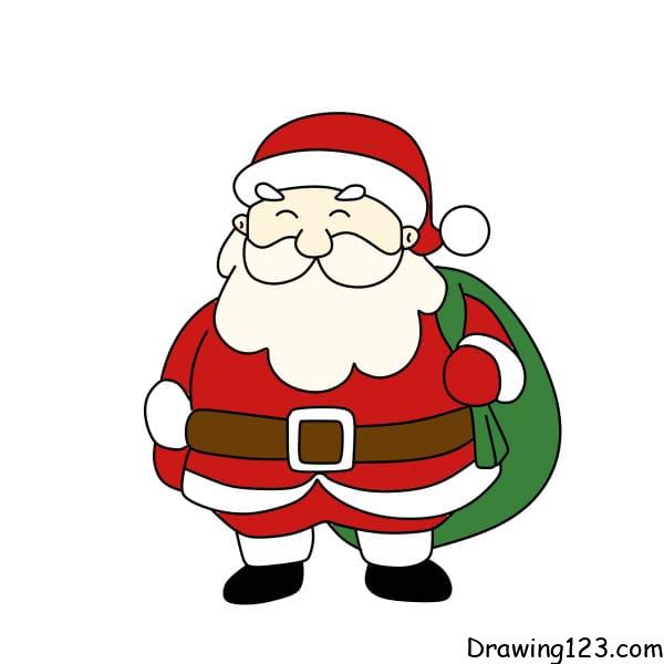 Face Of Santa Claus Coloring Pages - Drawing Of Santa Claus Face  Transparent PNG - 580x791 - Free Download on NicePNG