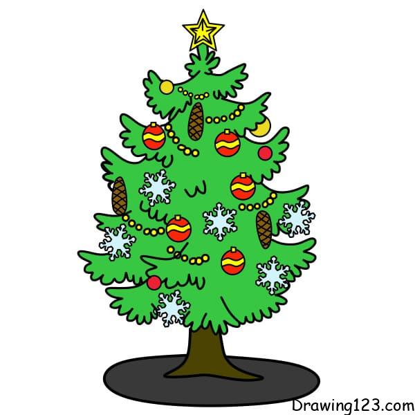 drawing-a-christmas-tree-step-11