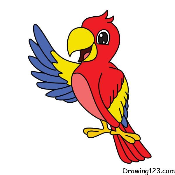 drawing-a-parrot-step-10