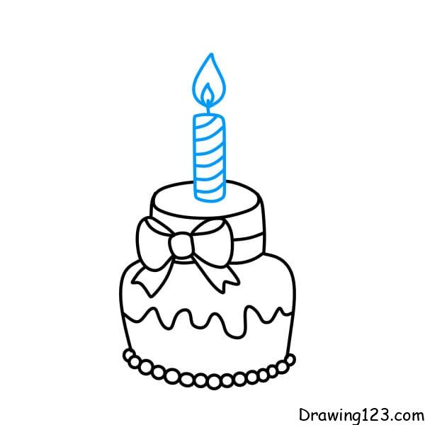 Easy How to Draw a Birthday Cake Tutorial · Art Projects for Kids-saigonsouth.com.vn