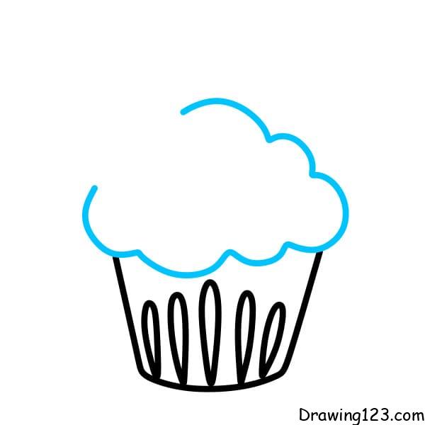How to Draw a Cupcake Easy drawings by drawingartificer on DeviantArt