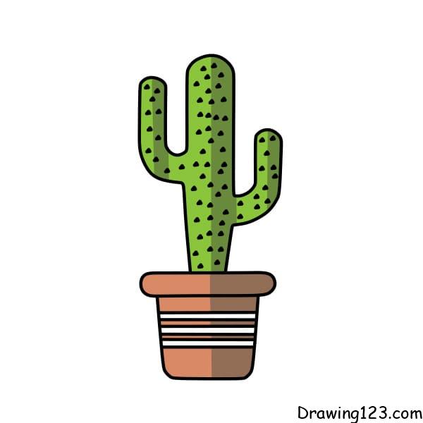 Drawing-cactus-step-5