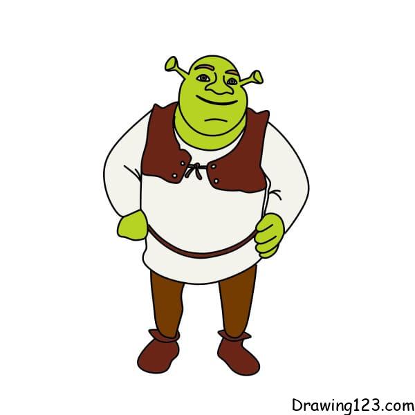 Drawing-the-ogre-Shrek-step-10-1