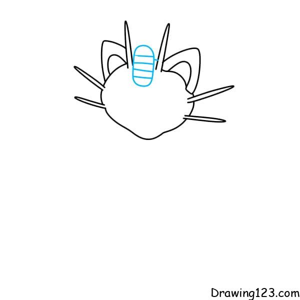 Desenhos de Pokemon Nyasu - Como desenhar Pokemon Nyasu passo a passo
