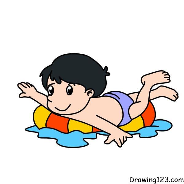 Drawing-a-Swimming-Person-step-9
