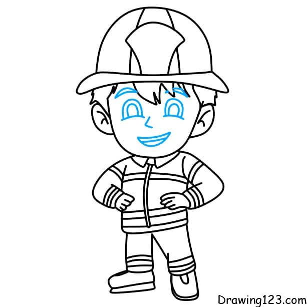 Firefighter Drawing by Meigan Parrish - Pixels