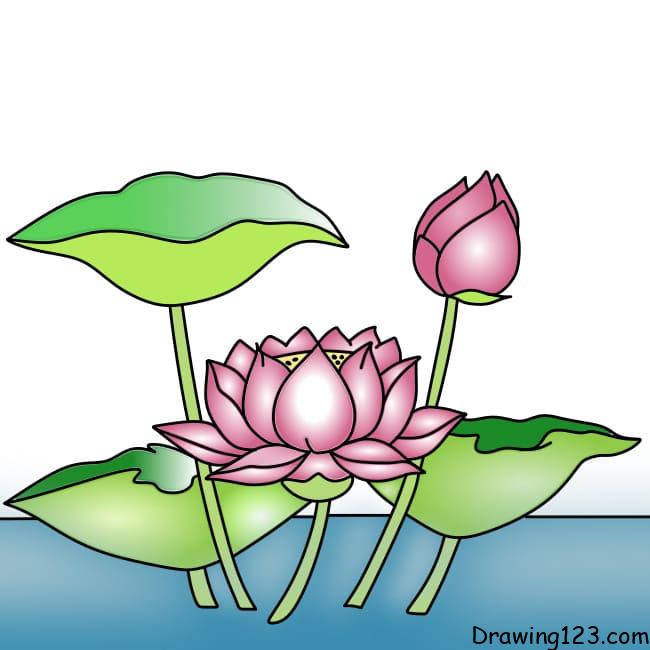 Premium Vector | Single continuous line art lotus flower leaf silhouette