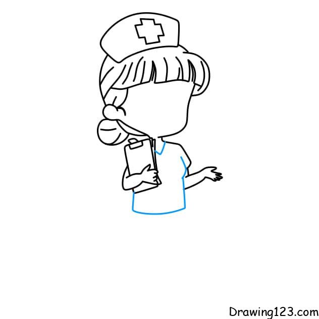 Nurse Drawing Tutorial  How to draw Nurse step by step