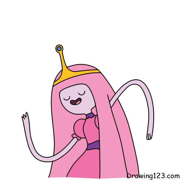 Drawing-Bubblegum-Princess-step-7