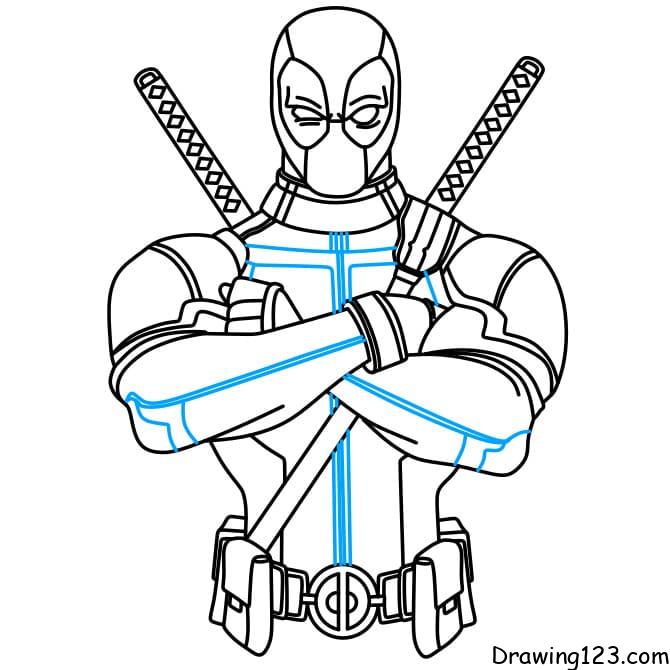 Deadpool Daredevil Spider-man Youtube Drawing Chibi - Deadpool Chibi Drawing,  HD Png Download - vhv