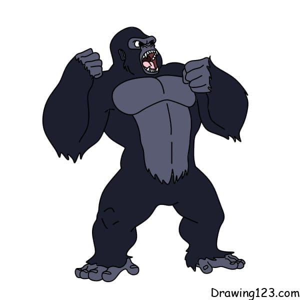 Drawing-King-Kong-step-10-1