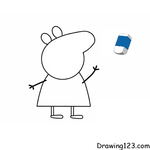 Peppa Pig - Peppa Pig draws an airplane-saigonsouth.com.vn