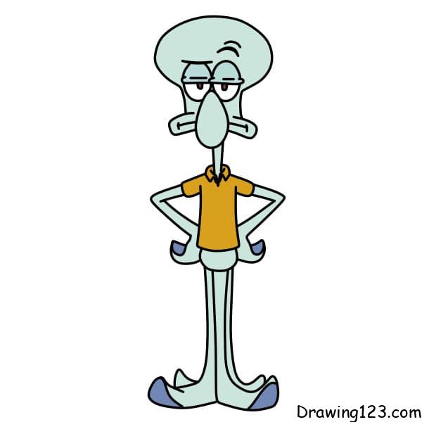 Drawing-Squidward-Tentacles-step-9