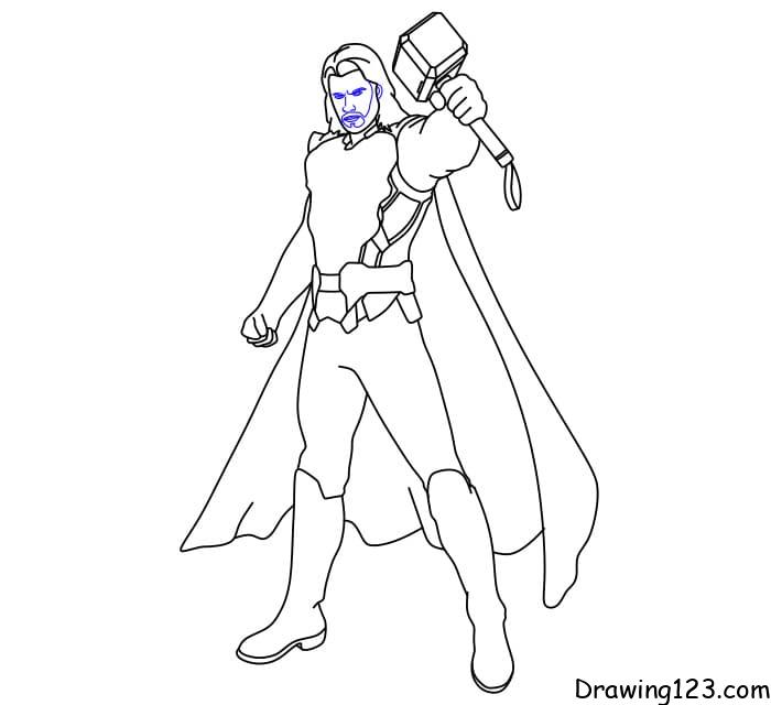 Thor Drawing transparent background PNG cliparts free download | HiClipart