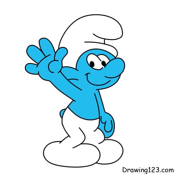 Drawing-a-Smurf-step-9