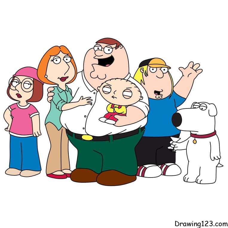 drawing-Family-Guy-step27