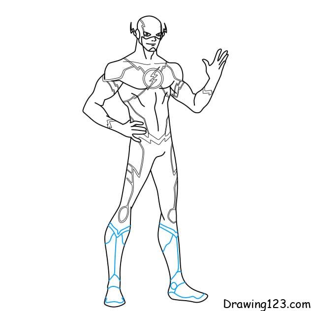 Learn How to Draw The Flash The Flash Step by Step  Drawing Tutorials