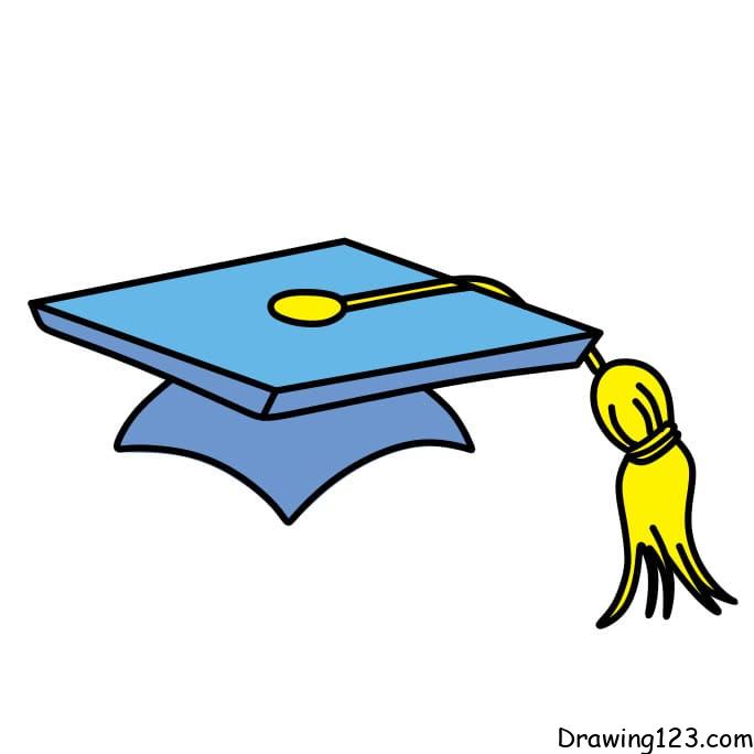 drawing-graduation-cap-step-6