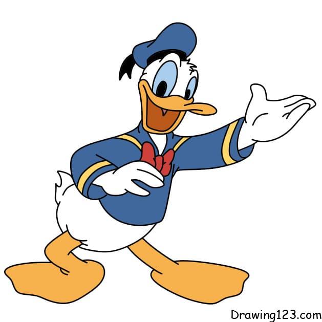 How-to-draw-Donald-duck-step-11-2