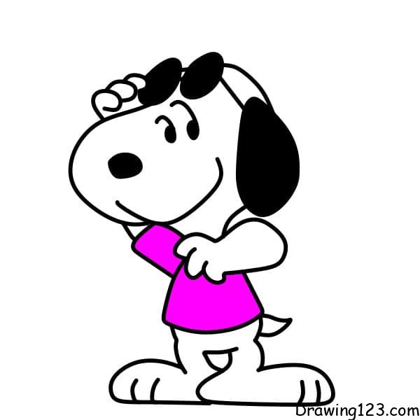 How-to-draw-Snoopy-step-9