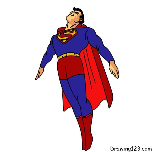 How-to-draw-Superman-step-10-3