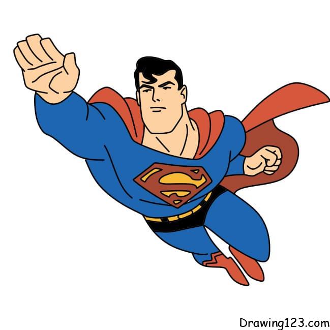How-to-draw-Superman-step-11-3