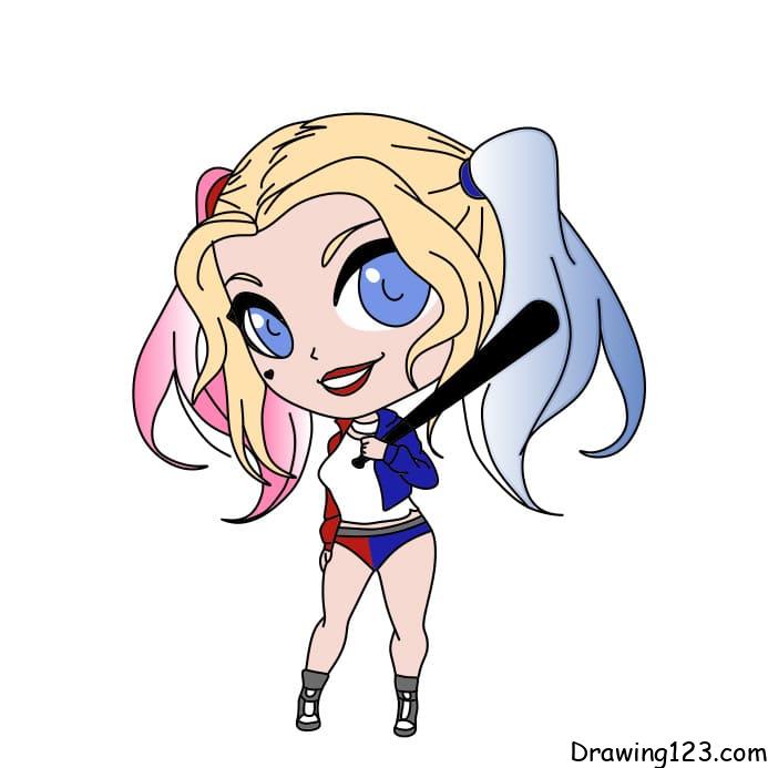 how-to-draw-Harley-Quinn-step-12-3