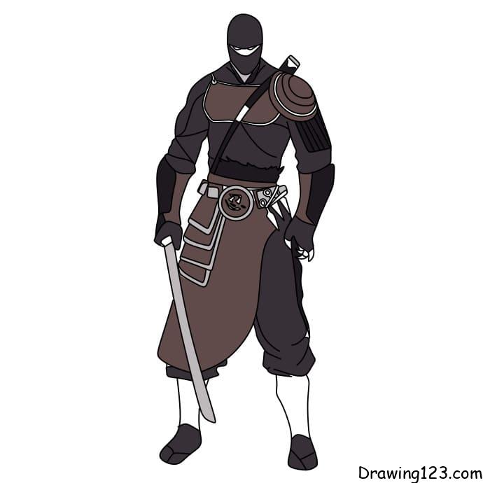 how-to-draw-Ninja-step-13-1 イラスト