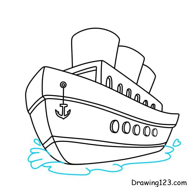 Coloring sheet of sailing ship. Suitable for children's learning 6999896  Vector Art at Vecteezy