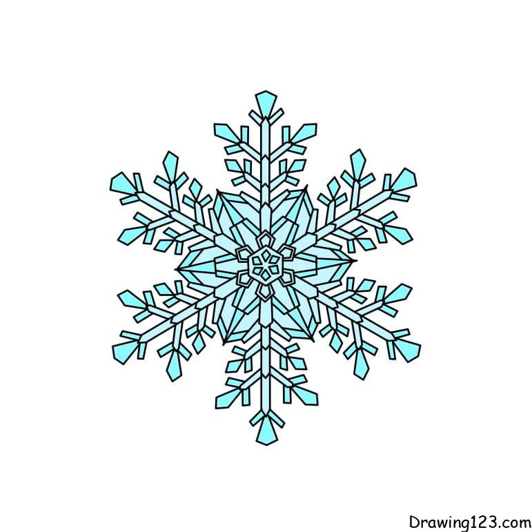 how-to-draw-snowflake-step-11